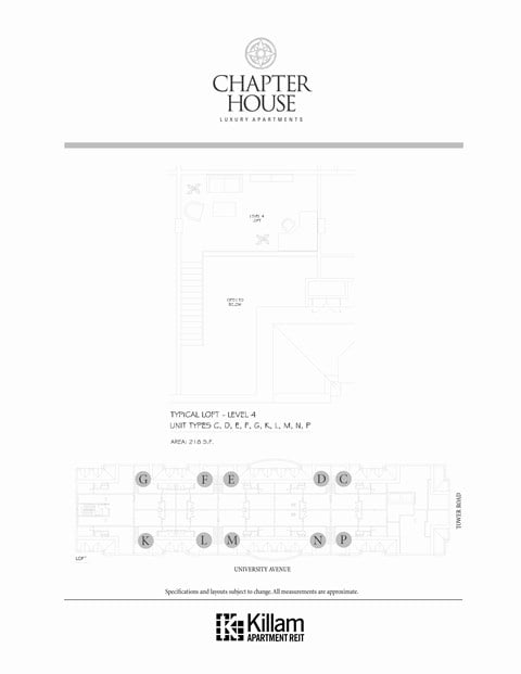 Floor plan for 1 bed, 1 bath, 978 sqft